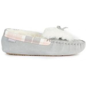Barbour Women's Darcie indoor outdoor Slippers Gray Suede Size 6-10 New Comfort